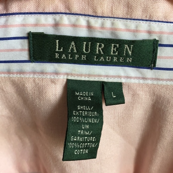 Like new! Pink Ralph Lauren women’s button down - Picture 5 of 6